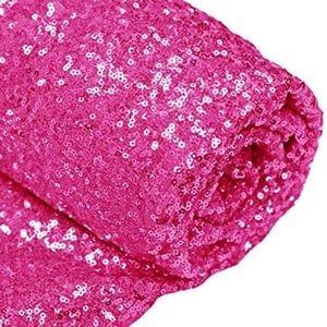 Fuchsia Sequin Fabric